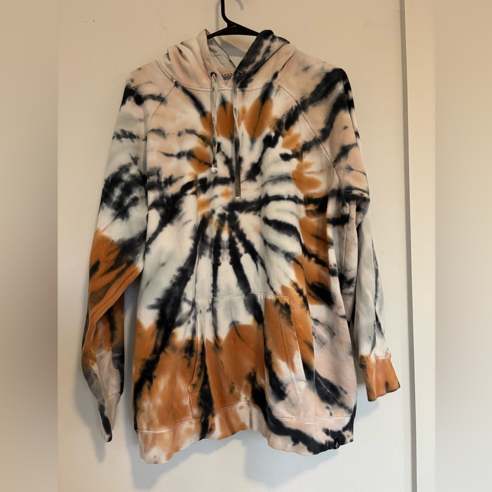 VOLCOM X OUTER BANKS TIE DYE HOODED SWEATSHIRT SZ XL